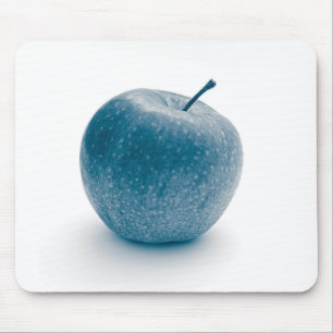 Blue apple design mouse mat