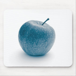 Blue apple design mouse mat