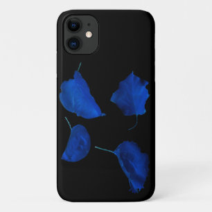 Blue Apricot Tree Leaves iPhone 11 Case