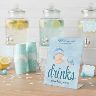Blue Aqeeqah Baby boy drinks Sign