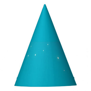 Blue Aqua Mermaid Sparkle Birthday Party Hat