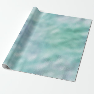Blue Aqua Mint Ombre Wrapping Paper