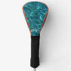 Blue aqua Water Pattern ocean waves monogram