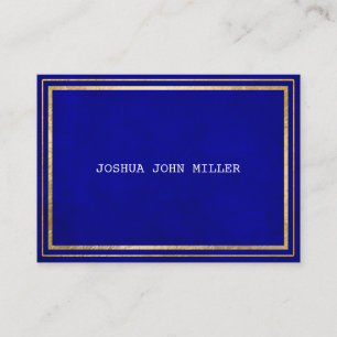 Blue Aquamarine Cobalt Golden Velvet White Vip Business Card
