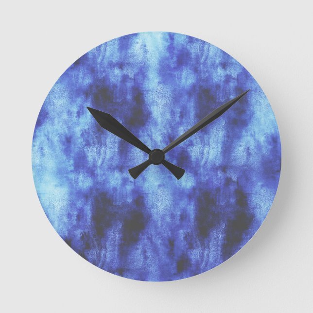 blue area round clock (Front)