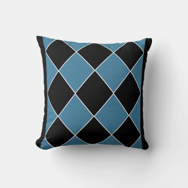 Blue Argyle Cushion (Front)
