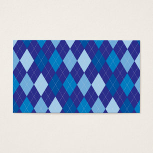 Blue argyle pattern