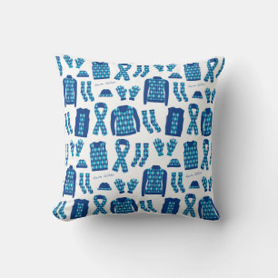 Blue Argyle Pattern Items Pillow