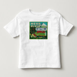 Blue Arrow Apple Crate LabelHood River, OR Toddler T-Shirt