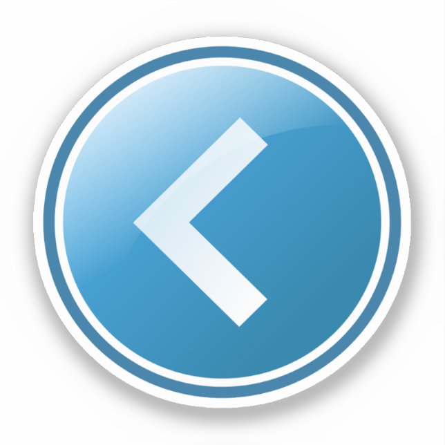 Blue Arrow Button - Left (Front)