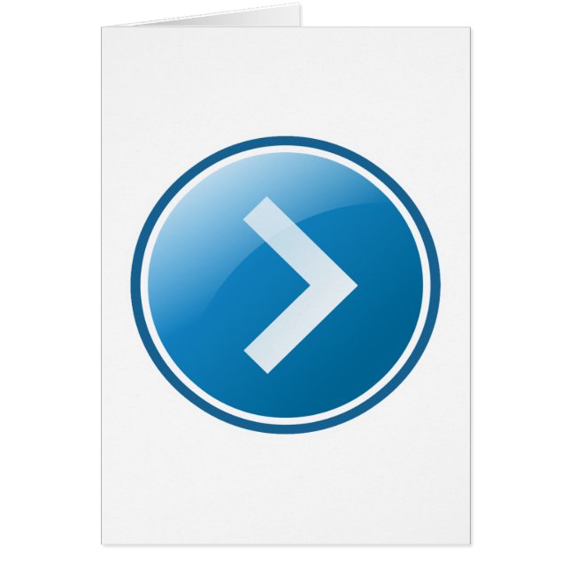 Blue Arrow Button - Right (Front)