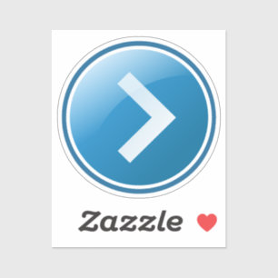 Blue Arrow Button - Right