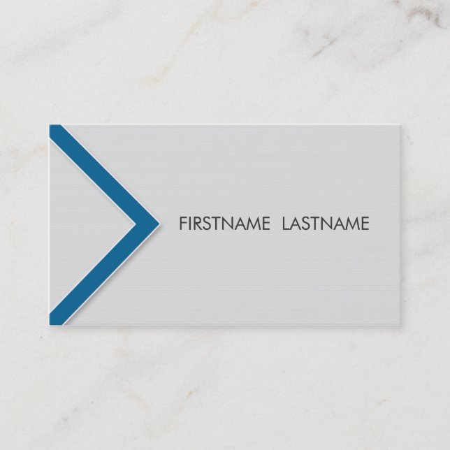 Blue Arrow Personal Networking Business Cards (Front)