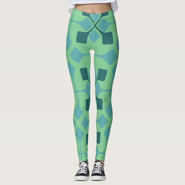 Blue Arrows  Leggings (Front)