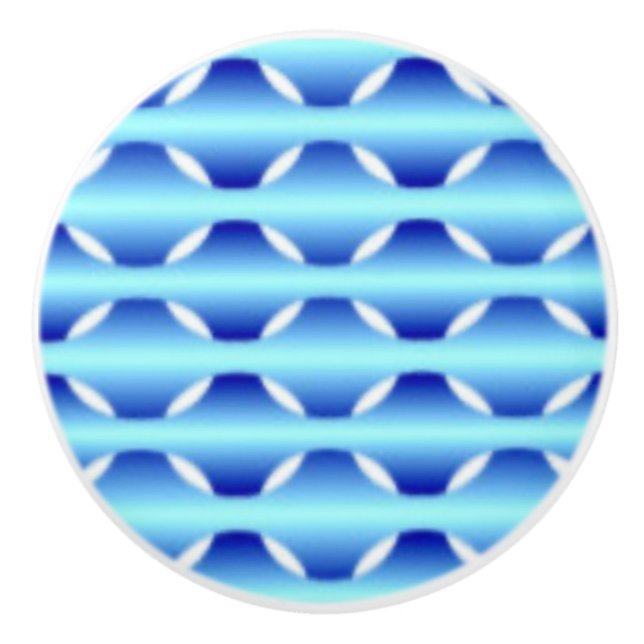 Blue Art Ceramic Pull (Front)