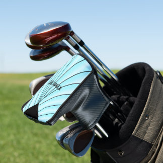 Blue Art Deco Design Golf Head Cover