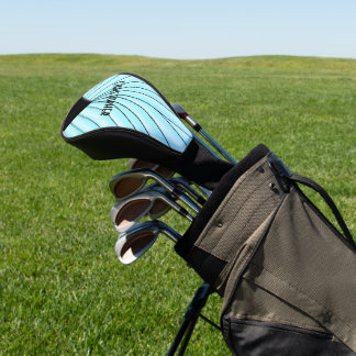 Blue Art Deco Design Golf Head Cover