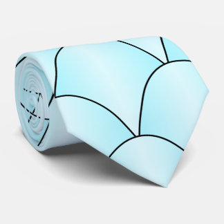 Blue Art Deco Design Tie