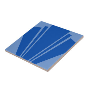 Blue Art Deco Design Tile