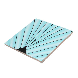Blue Art Deco Design Tile