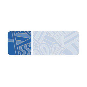 Blue Art Deco Style Design.