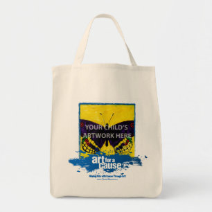 Blue "Art for a Cause" Tote $15.95 Bag