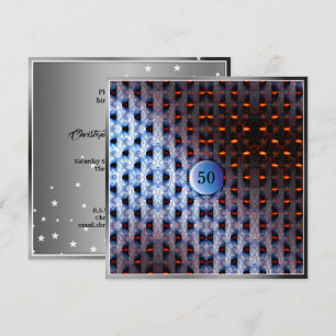 Blue Art Invitation