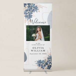 Blue Art Rustic Romance Special Retractable Banner