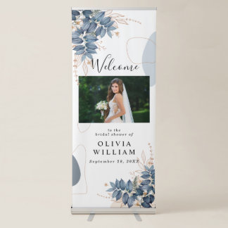 Blue Art Rustic Romance Special Retractable Banner