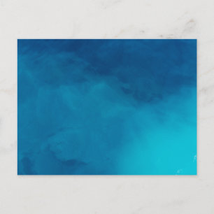 Blue Artistic Pattern Painting Art Blue Tones Post Postcard
