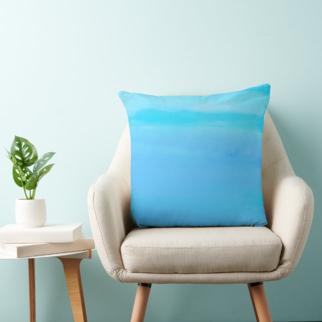 Blue as the Sky Abstract Art  Cushion (Chair)