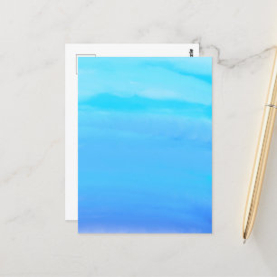 Blue as the Sky Abstract Art Postcard