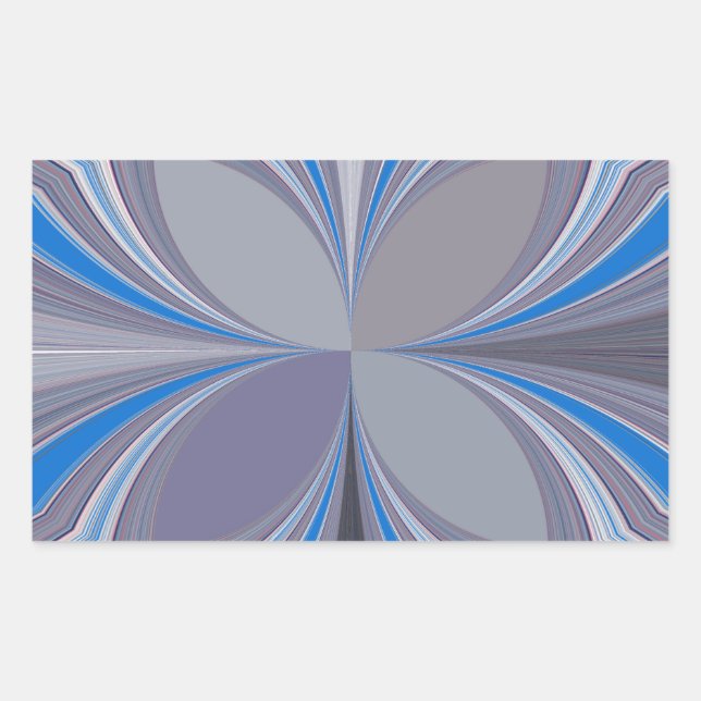 Blue Ash Grey Polka Dot Texture Art Print Rectangular Sticker (Front)