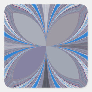 Blue Ash Grey Polka Dot Texture Art Print Square Sticker