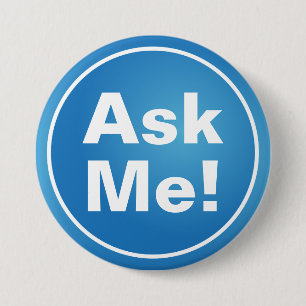 Blue Ask Me Text Button