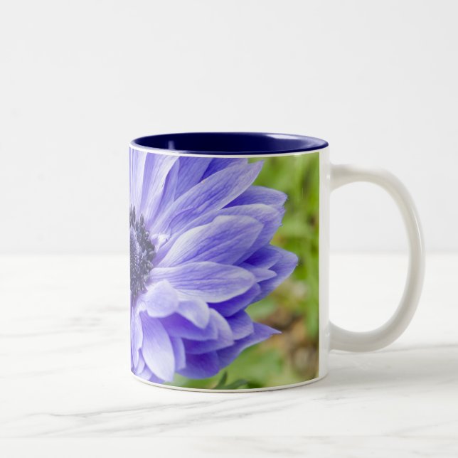 Blue Aster Flower Coffee Cup (Right)