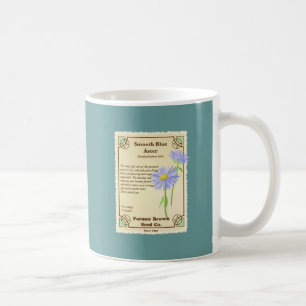 Blue Aster Seed Packet Coffee Mug