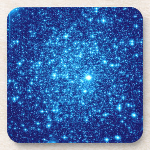 Blue Astral Glitter Coaster