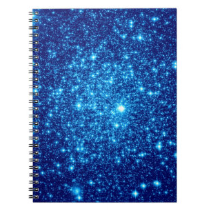 Blue Astral Glitter Notebook