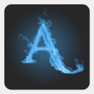 Blue Atheist A Square Sticker