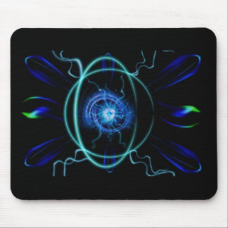 Blue Atom Mouse Mat