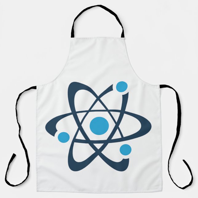 Blue Atom Science Design Apron (Front)