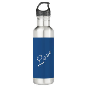 Blue Attractive Calligraphy Love Wedding 710 Ml Water Bottle