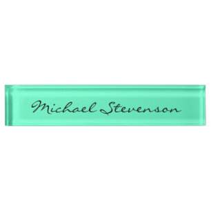 Blue Attractive Charming Business Desk Name Plate