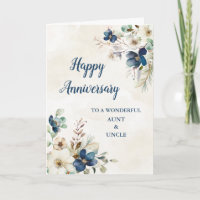 Blue Aunt and Uncle Wedding Anniversary