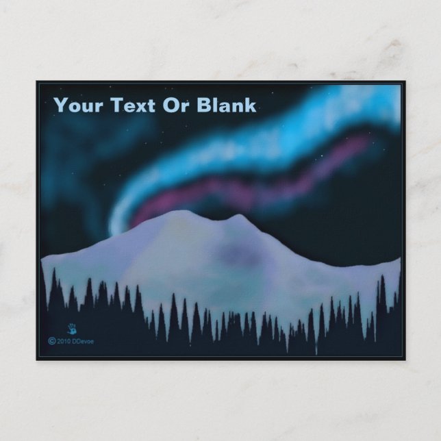 Blue Aurora Postcard (Front)