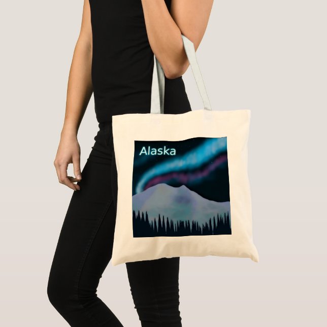 Blue Aurora Tote Bag (Front (Product))