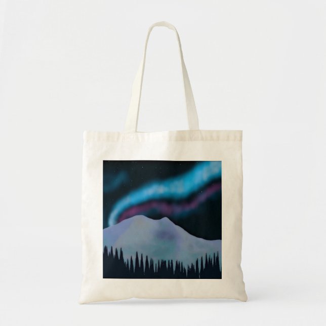 Blue Aurora Tote Bag (Front)