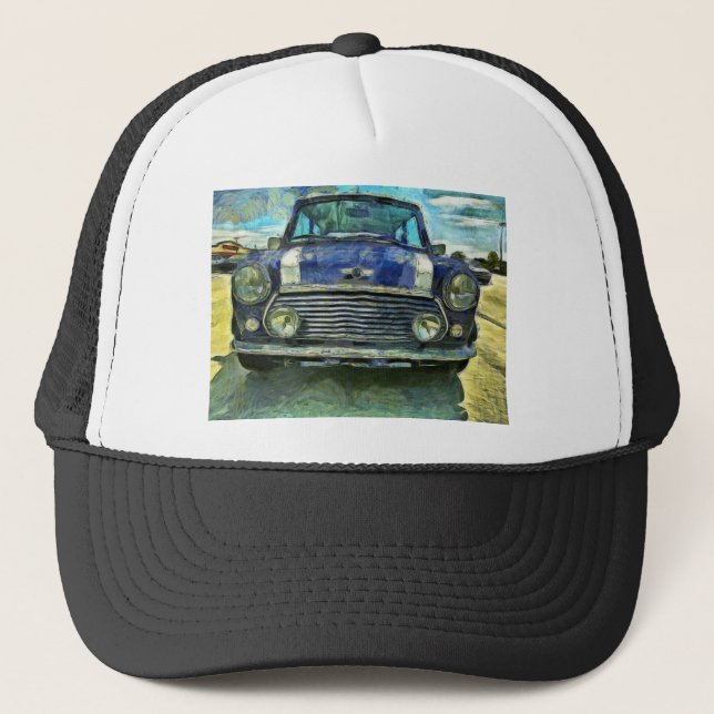 Blue Austin Mini Trucker Hat (Front)