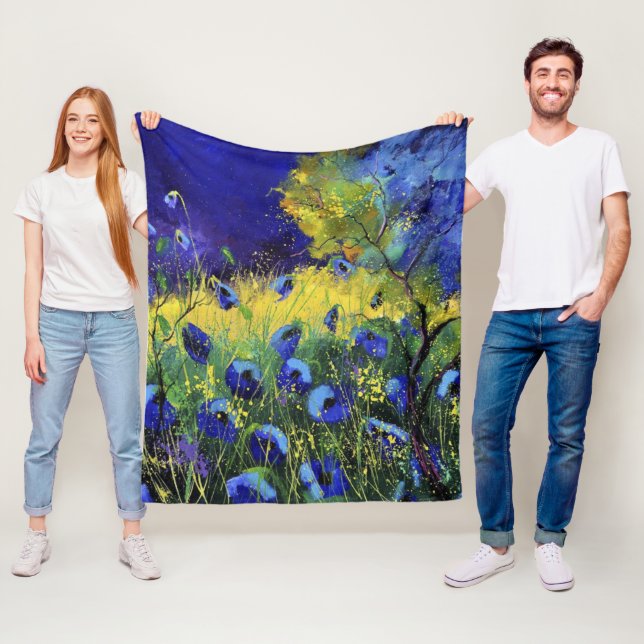 Blue autumn, Art  Fleece Blanket (In Situ)